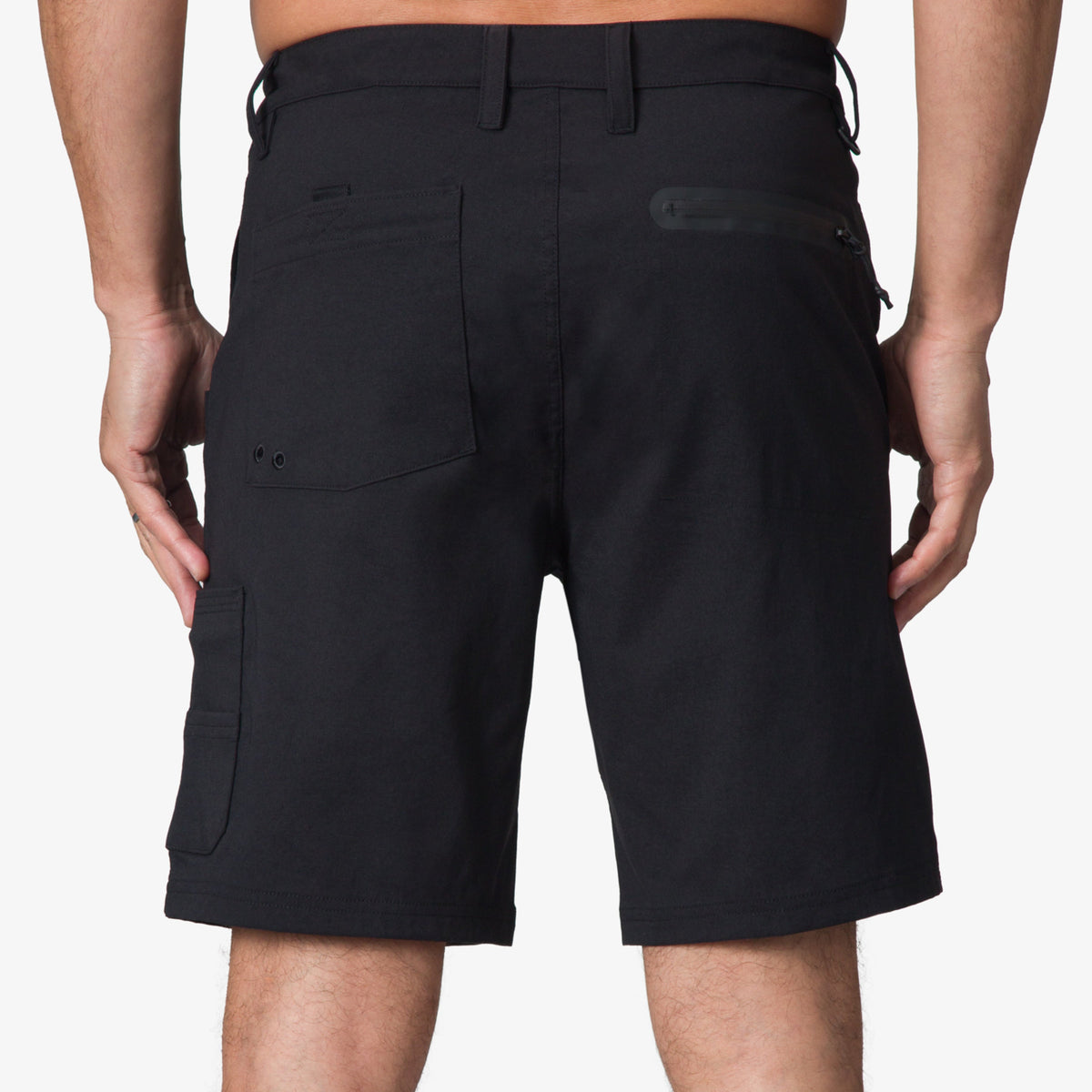 Bramble Utility Walkshort - Caviar - Back View