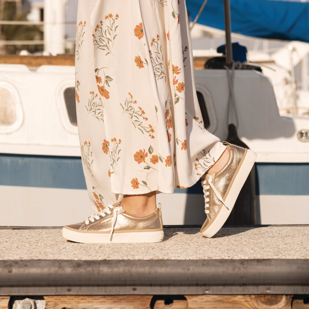 Lay Day Dawn - Champagne Suede - Underside View