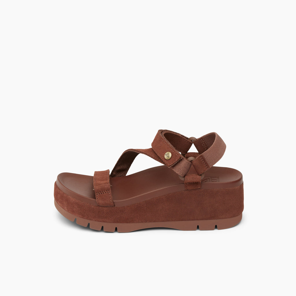 Vista Higher Luna - Cappuccino Suede - Left Side View