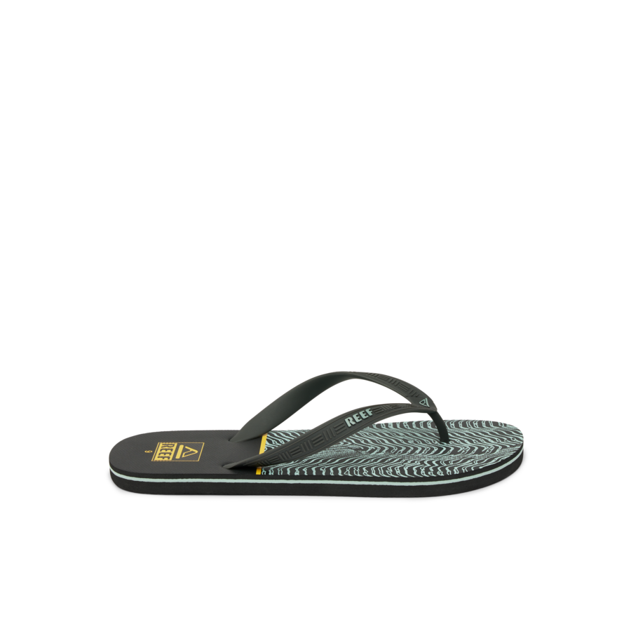 Reef Seaside Prints - Black/Yellow Swell - Right Side View