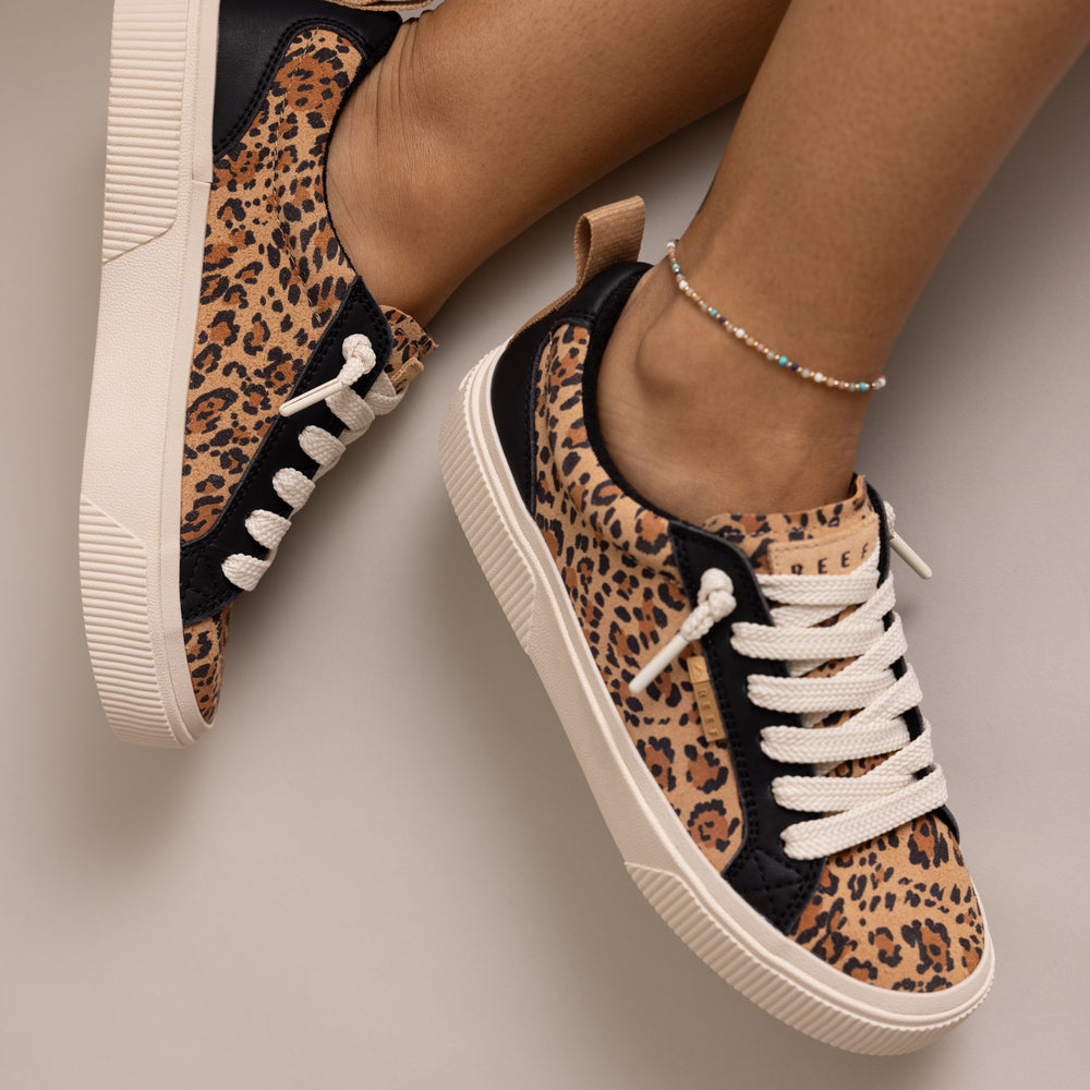 Lay Day Dawn - Leopard Suede - Underside View