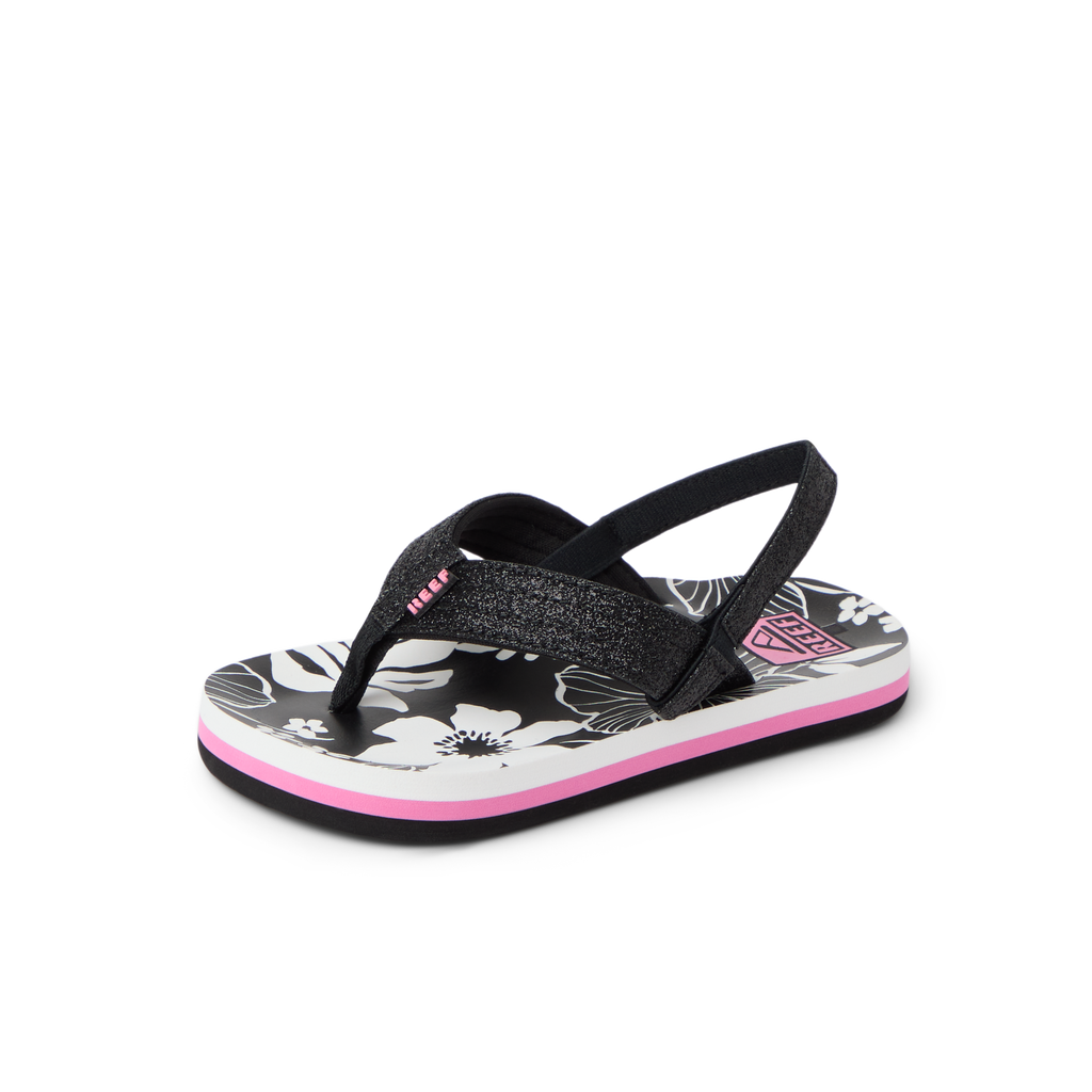 Little Ahi - Pink/Black Floral - Left Side View