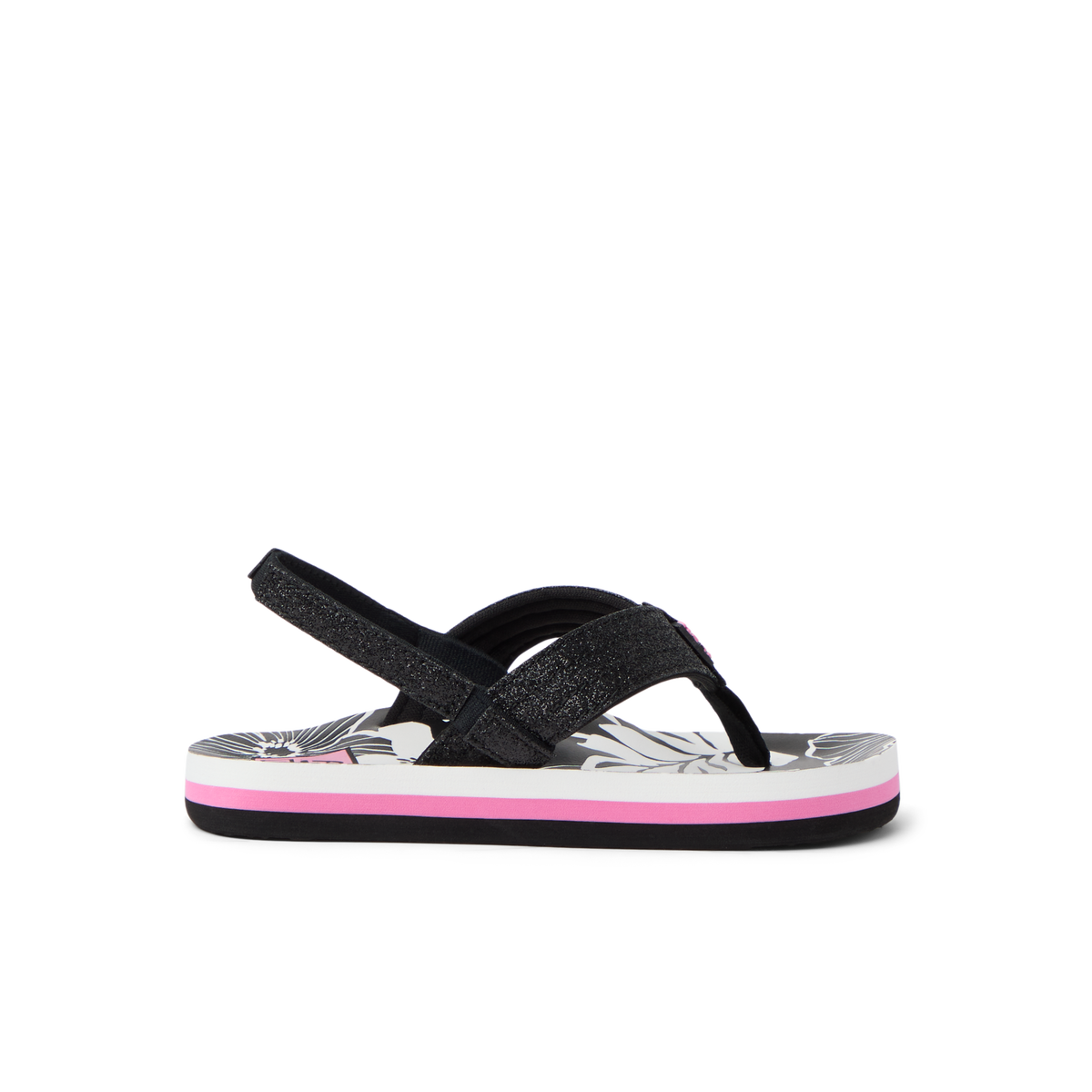 Little Ahi - Pink/Black Floral - Right Side View