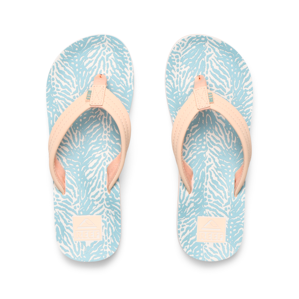 Kids Ahi - Peach/Blue Animal - Top View
