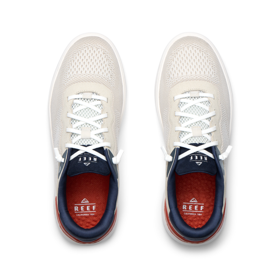Shoreline Del Mar - Tan/White/Navy - Top View