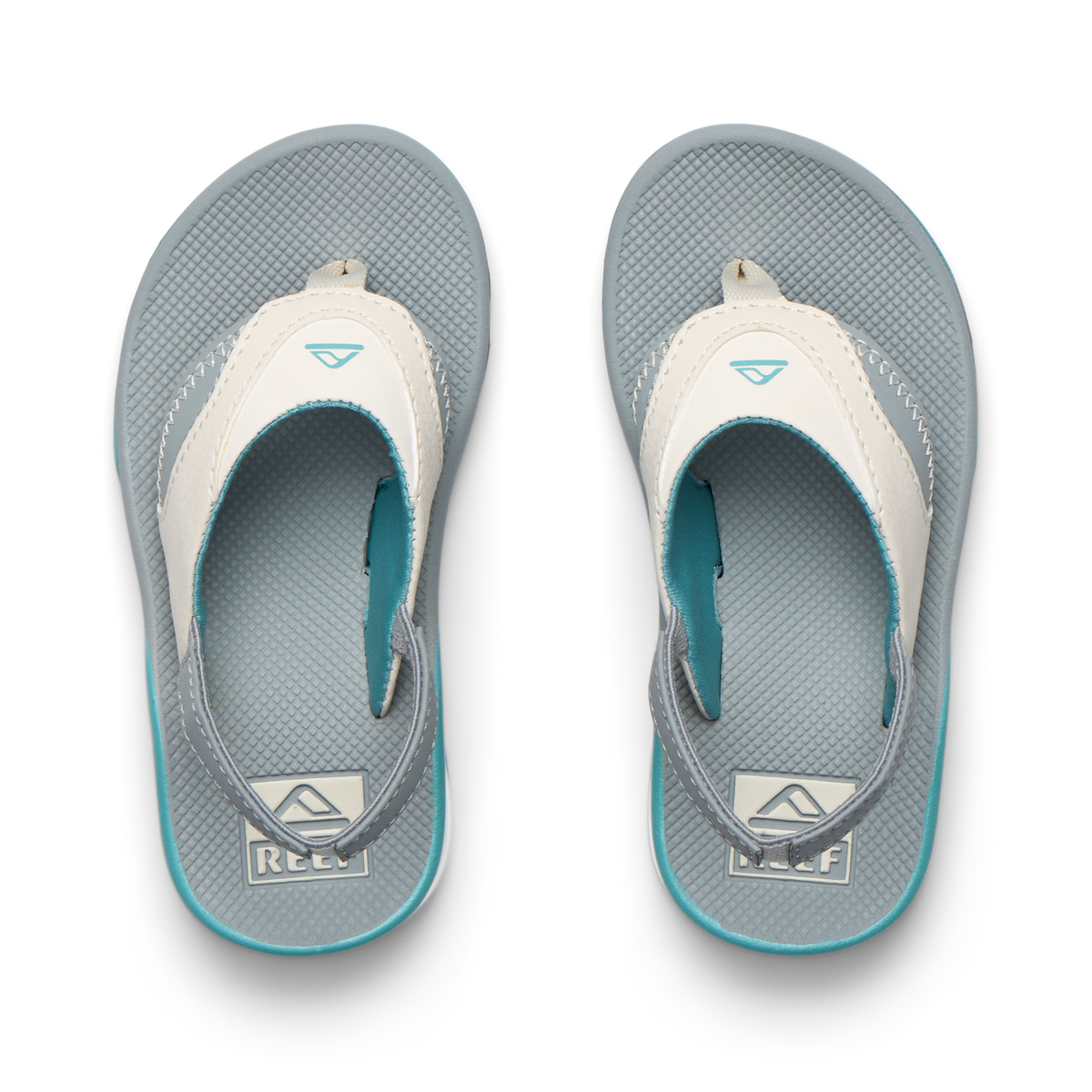 Little Fanning - Tan/Grey/Blue - Top View