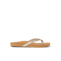 Vista Ivy women's sandal facing right with metallic straps, anatomical arch support, and soft-rebound cushioning for all-day comfort.