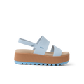 Water Vista Higher women's sandal facing right, platform sole, cushioned arch support, beach-inspired comfort design.