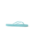 Seaside Square Toe women's aqua haze flip flop facing left, beach-inspired comfort with anatomical arch support.