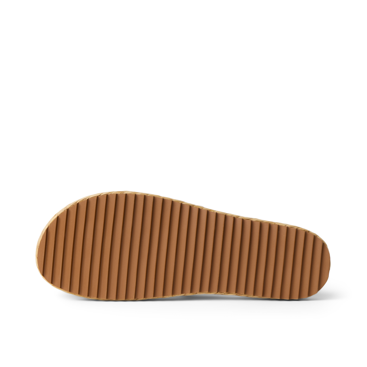 Vista Carmen shoe sole shown from bottom, featuring durable, water-friendly tread designed for beach and everyday comfort.
