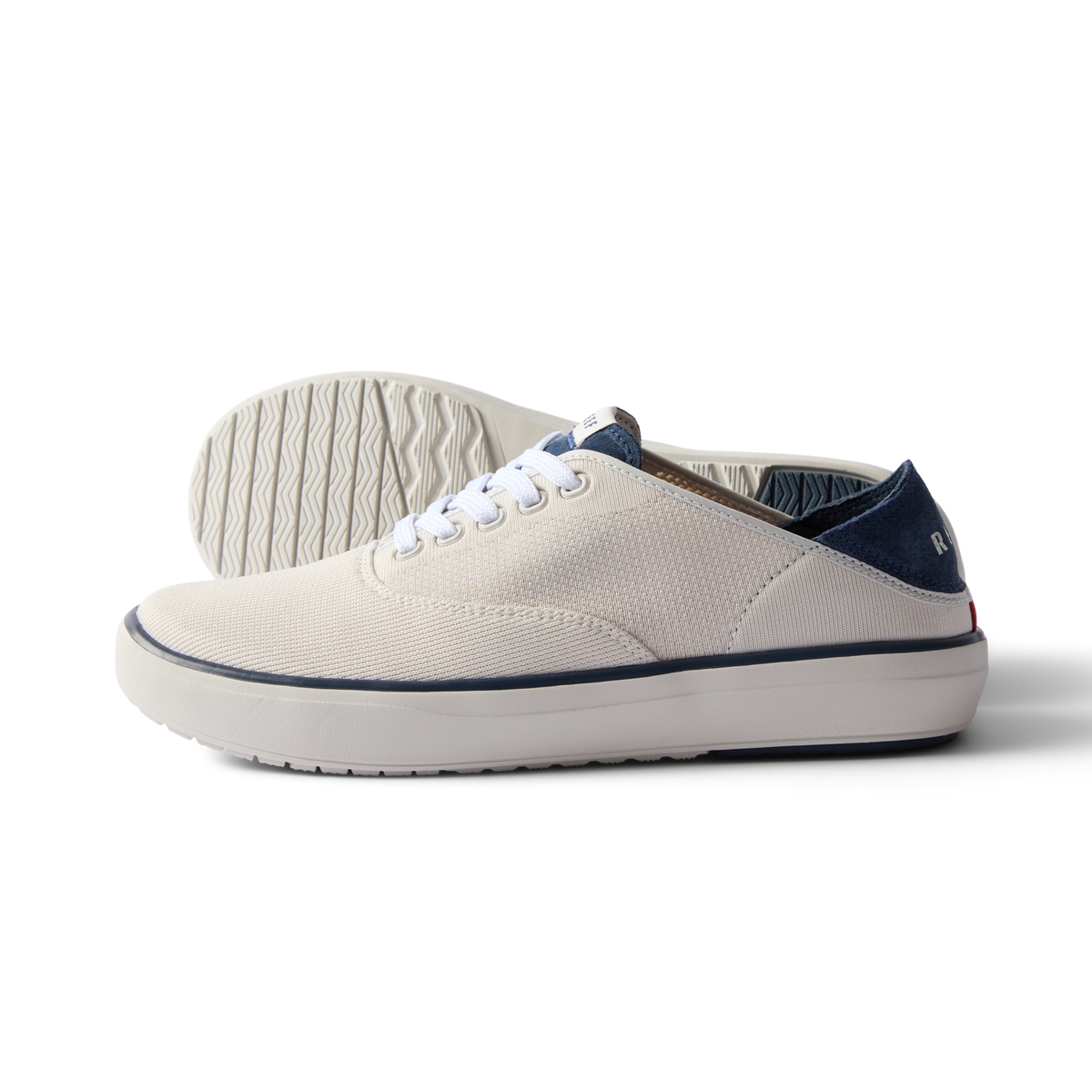 Neptune Lido men's shoe facing left, close-up of side and sole, beach-inspired comfort with arch support and cushioning.