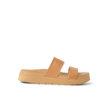 Vista Hi 2 sandal facing right with natural vegan straps, cushioned cork footbed, and lightweight comfort platform sole
